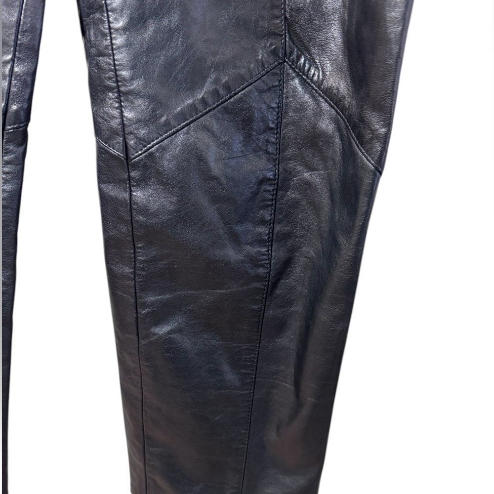 Dominic Bellissimo Leather High Rise Pant 4 - Picture 8 of 15